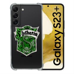 Coque Renforcée En Verre Trempé Transparente Pour Samsung Galaxy S23 Plus Harry Potter Slytherin