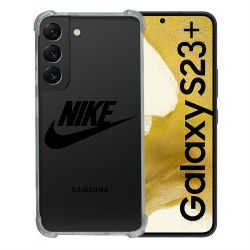 Coque Renforcée En Verre Trempé Transparente Pour Samsung Galaxy S23 Plus Nike