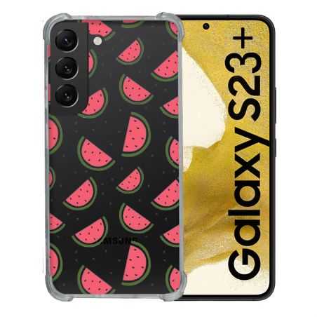 Coque Renforcée En Verre Trempé Transparente Pour Samsung Galaxy S23 Plus Pasteque