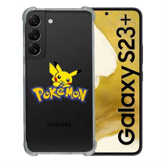 Coque Renforcée En Verre Trempé Transparente Pour Samsung Galaxy S23 Plus Pokemon