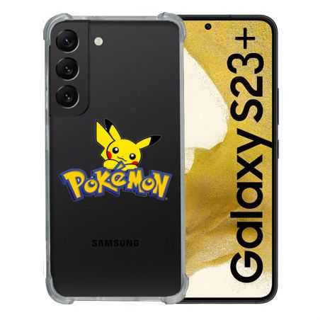 Coque Renforcée En Verre Trempé Transparente Pour Samsung Galaxy S23 Plus Pokemon