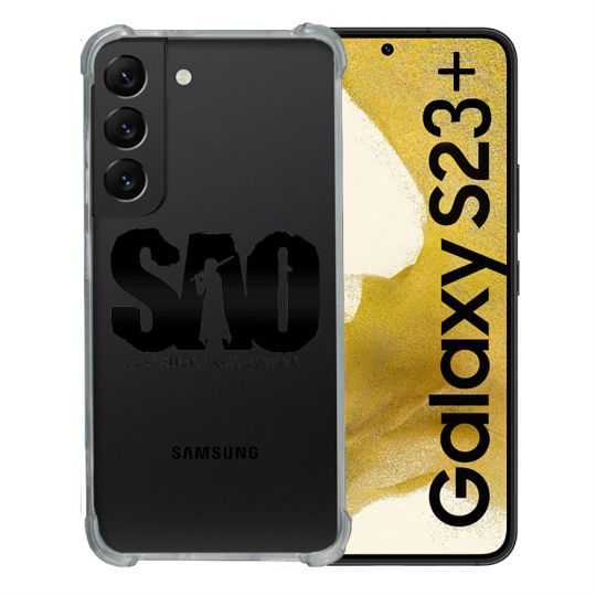 Coque Renforcée En Verre Trempé Transparente Pour Samsung Galaxy S23 Plus SAO