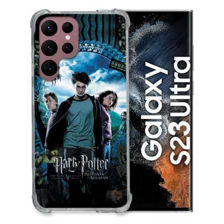 Coque Renfocée en Verre Trempé Pour Samsung Galaxy S23 Ultra Harry Potter Azkaban