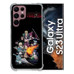 Coque Renfocée en Verre Trempé Pour Samsung Galaxy S23 Ultra Manga Fairy Tail Logo Team