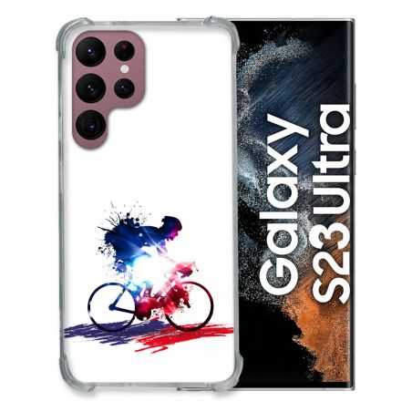 Coque Renfocée en Verre Trempé Pour Samsung Galaxy S23 Ultra Sport Cyclisme France