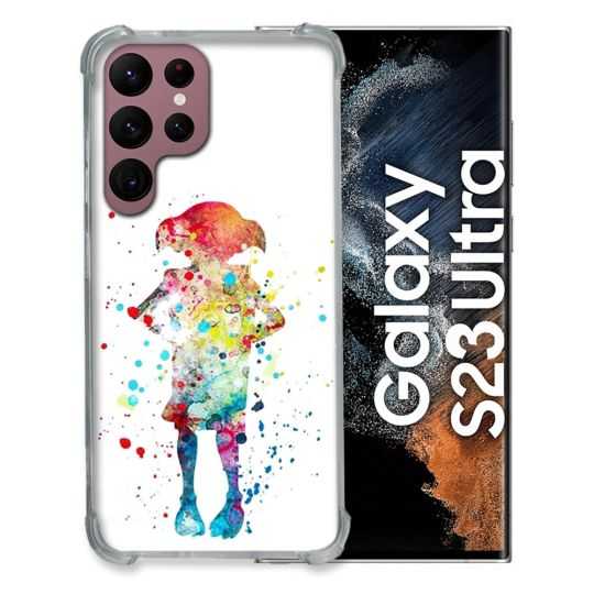 Coque Renfocée en Verre Trempé Transparente Pour Samsung Galaxy S23 Ultra Dobby Colore