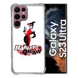 Coque Renfocée en Verre Trempé Transparente Pour Samsung Galaxy S23 Ultra Harley Quinn