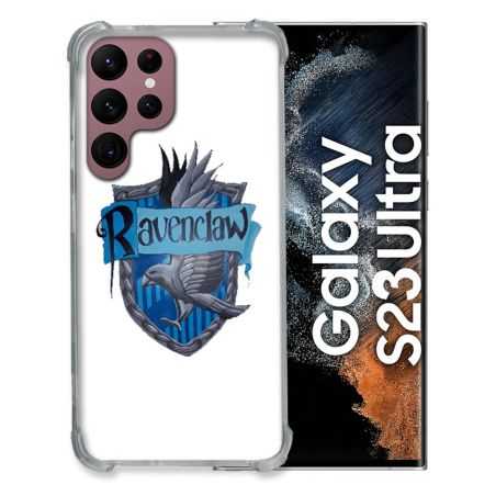 Coque Renfocée en Verre Trempé Transparente Pour Samsung Galaxy S23 Ultra Harry Potter Ravenclaw