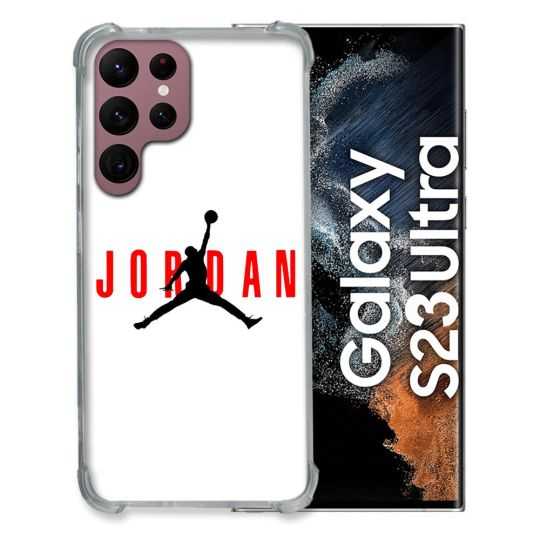 Coque Renfocée en Verre Trempé Transparente Pour Samsung Galaxy S23 Ultra Jordan
