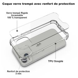 Coque Renforcée En Verre Trempé Pour Samsung Galaxy S23 Plus Fleur Lys Color