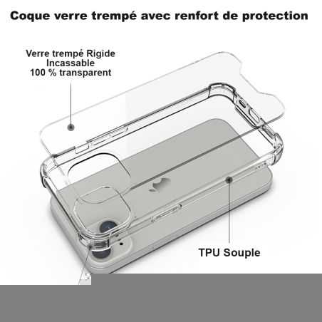 Coque Renfocée en Verre Trempé Pour Samsung Galaxy S23 Ultra Animal Requin Dent