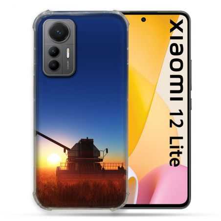 Coque Renforcée En Verre Trempé Pour Xiaomi 12 Lite Agriculture Moissonneuse Soleil