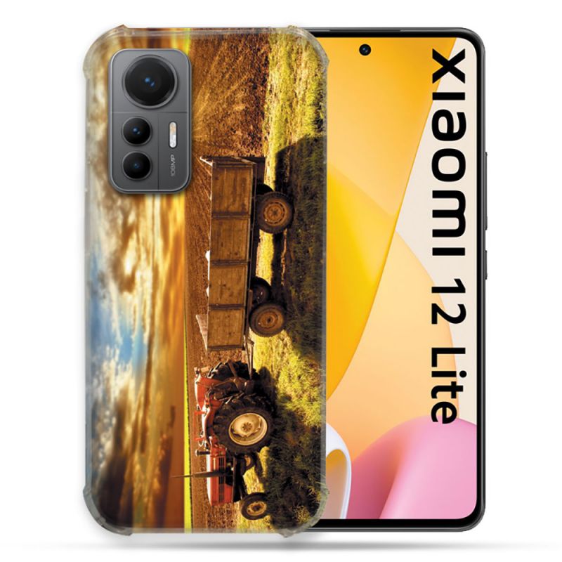 Coque Renforcée En Verre Trempé Pour Xiaomi 12 Lite Agriculture Tracteur Color