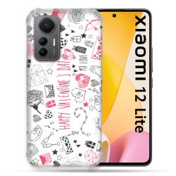 Coque Renforcée En Verre Trempé Pour Xiaomi 12 Lite Amour Valentines