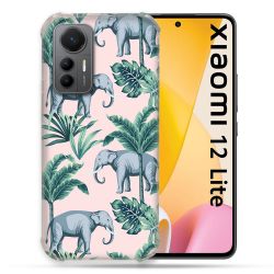 Coque Renforcée En Verre Trempé Pour Xiaomi 12 Lite Animal Elephant Pattern