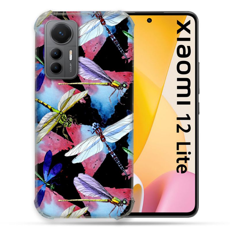 Coque Renforcée En Verre Trempé Pour Xiaomi 12 Lite Animal Libellule