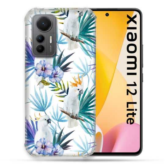 Coque Renforcée En Verre Trempé Pour Xiaomi 12 Lite Animal Perroquet Peinture