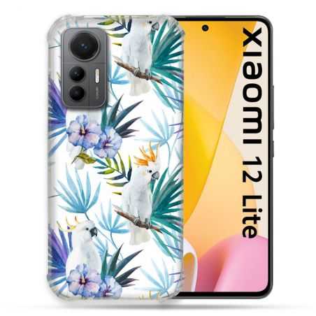 Coque Renforcée En Verre Trempé Pour Xiaomi 12 Lite Animal Perroquet Peinture