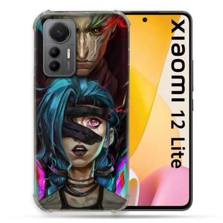 Coque Renforcée En Verre Trempé Pour Xiaomi 12 Lite Arcane Jynx Bleu