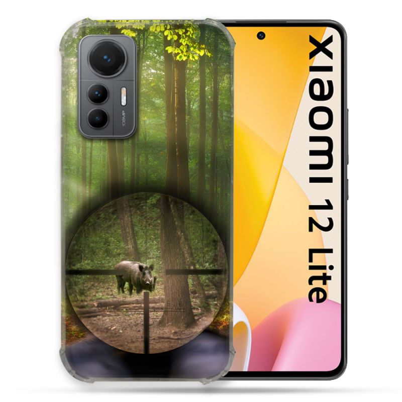 Coque Renforcée En Verre Trempé Pour Xiaomi 12 Lite Chasse Sanglier Viseur