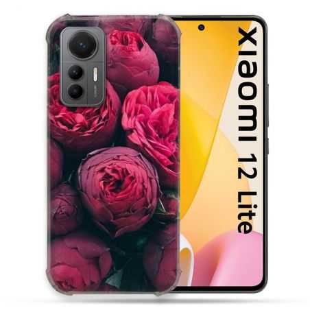 Coque Renforcée En Verre Trempé Pour Xiaomi 12 Lite Fleur Pivoine