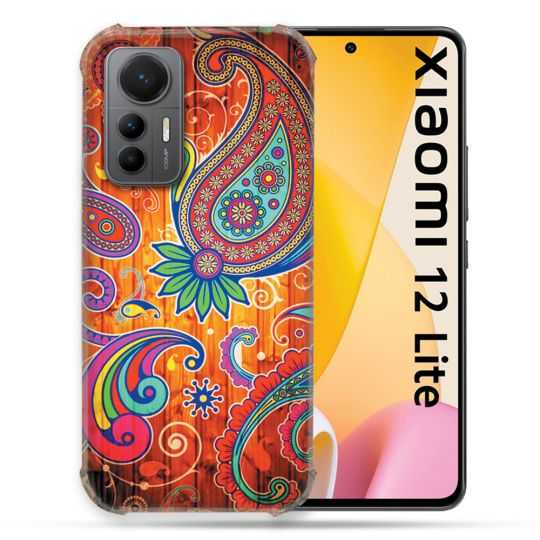 Coque Renforcée En Verre Trempé Pour Xiaomi 12 Lite Fleur Psychedelic