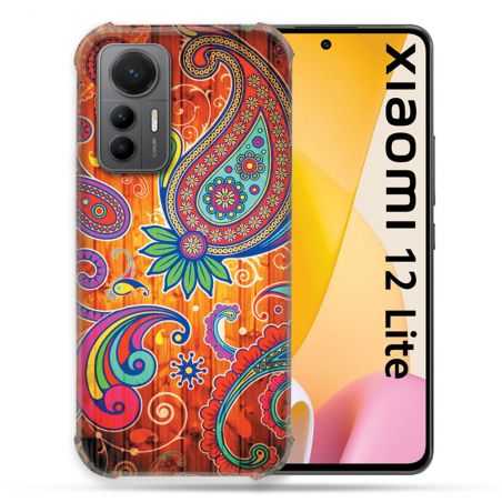 Coque Renforcée En Verre Trempé Pour Xiaomi 12 Lite Fleur Psychedelic