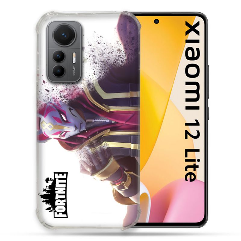 Coque Renforcée En Verre Trempé Pour Xiaomi 12 Lite Fortnite Blanc