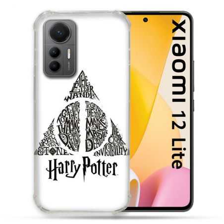 Coque Renforcée En Verre Trempé Pour Xiaomi 12 Lite Harry Potter Hollows triangle Blanc