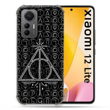 Coque Renforcée En Verre Trempé Pour Xiaomi 12 Lite Harry Potter Hollows Triangle Noir
