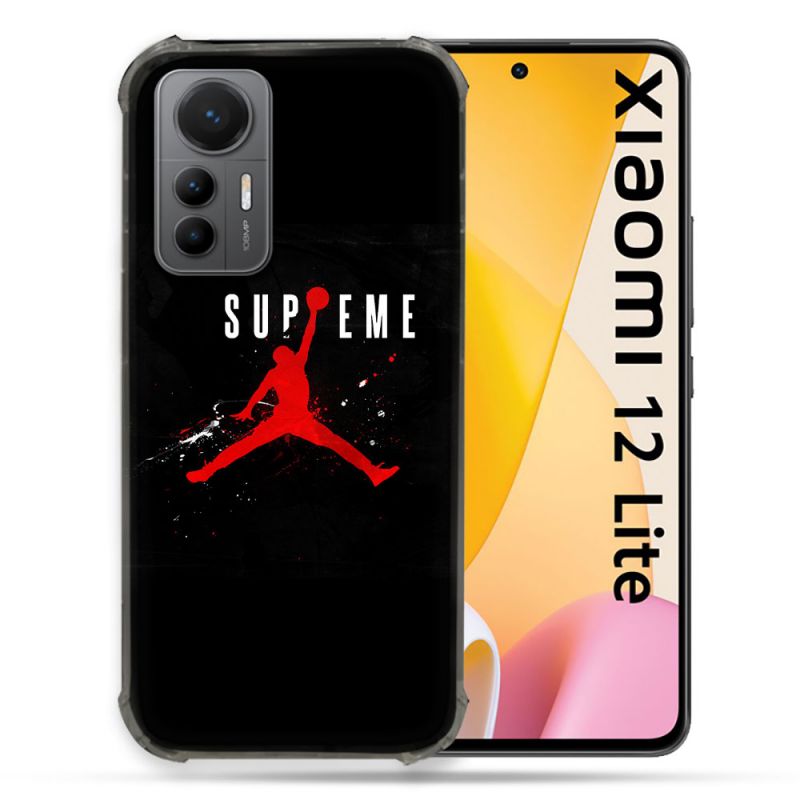 Coque Renforcée En Verre Trempé Pour Xiaomi 12 Lite Jordan Supreme Noir