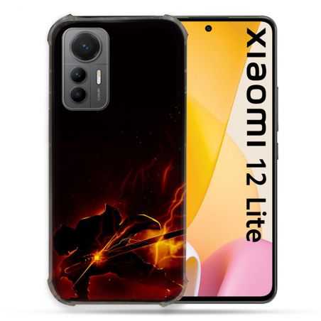 Coque Renforcée En Verre Trempé Pour Xiaomi 12 Lite Manga Demon Slayer Electric