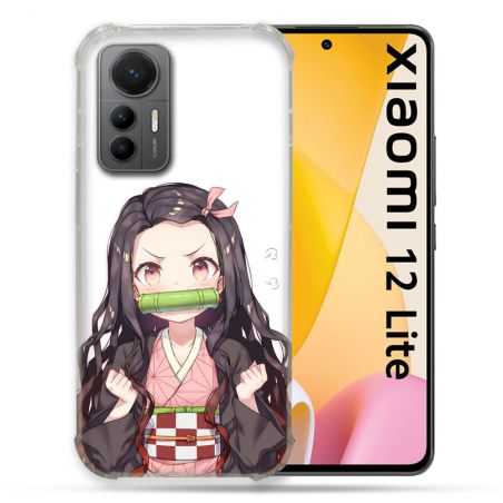 Coque Renforcée En Verre Trempé Pour Xiaomi 12 Lite Manga Demon Slayer Nezuko