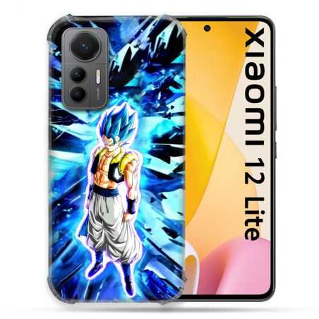 Coque Renforcée En Verre Trempé Pour Xiaomi 12 Lite Manga Dragon Ball Gogeta Lumiere