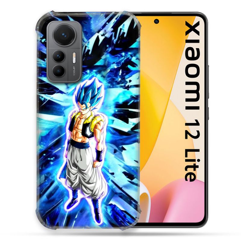 Coque Renforcée En Verre Trempé Pour Xiaomi 12 Lite Manga Dragon Ball Gogeta Lumiere