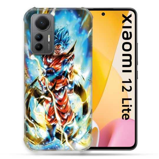 Coque Renforcée En Verre Trempé Pour Xiaomi 12 Lite Manga Dragon Ball Sangoku Blanc