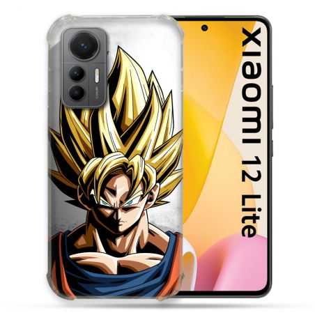 Coque Renforcée En Verre Trempé Pour Xiaomi 12 Lite Manga Dragon Ball Sangoku Portrait
