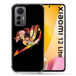 Coque Renforcée En Verre Trempé Pour Xiaomi 12 Lite Manga Fairy Tail Logo Noir
