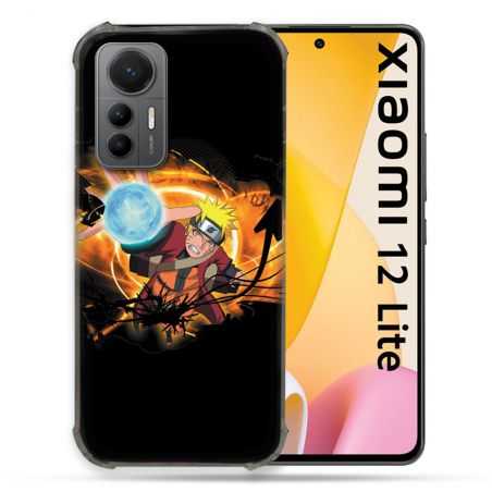 Coque Renforcée En Verre Trempé Pour Xiaomi 12 Lite Manga Naruto Noir