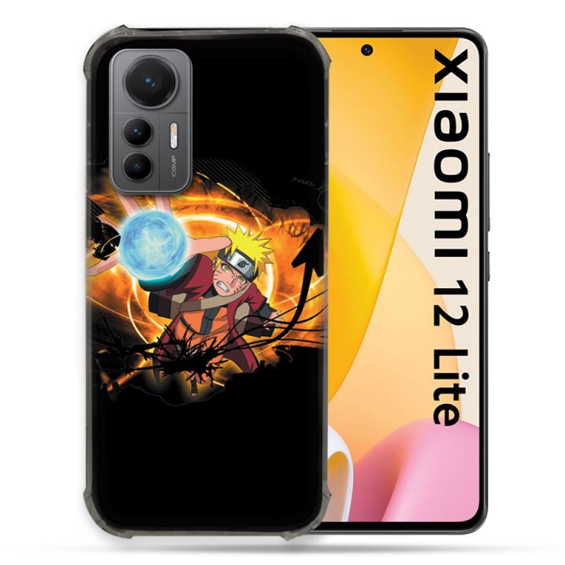 Coque Renforcée En Verre Trempé Pour Xiaomi 12 Lite Manga Naruto Noir