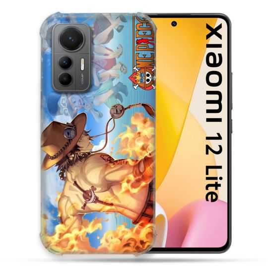 Coque Renforcée En Verre Trempé Pour Xiaomi 12 Lite Manga One Piece Ace Color