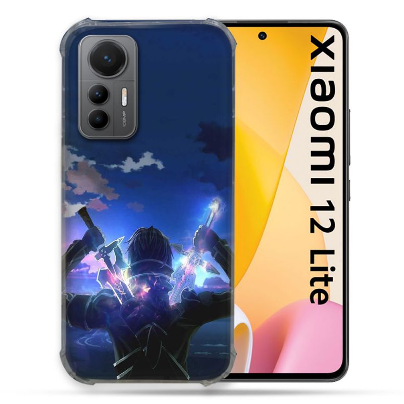 Coque Renforcée En Verre Trempé Pour Xiaomi 12 Lite Manga SAO sword Art Online Epee