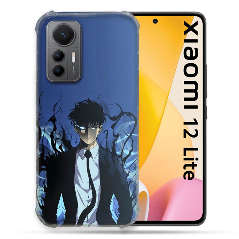 Coque Renforcée En Verre Trempé Pour Xiaomi 12 Lite Manga Solo Leveling Sung Bleu