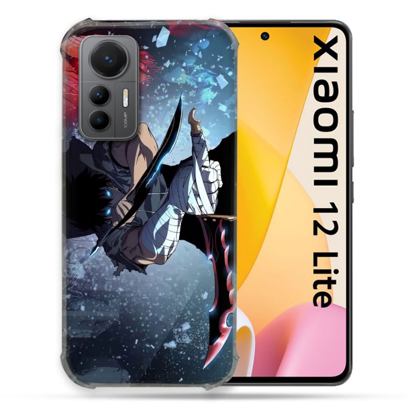 Coque Renforcée En Verre Trempé Pour Xiaomi 12 Lite Manga Solo Leveling Sung Epee
