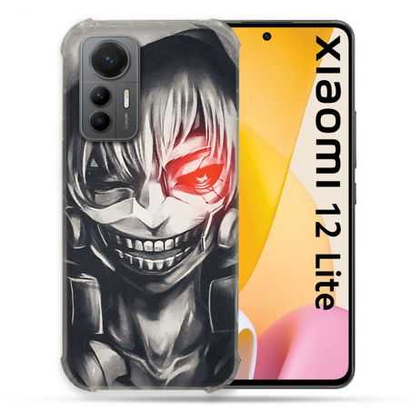 Coque Renforcée En Verre Trempé Pour Xiaomi 12 Lite Manga Tokyo Ghoul Kaneki Noir