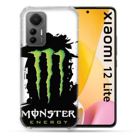 Coque Renforcée En Verre Trempé Pour Xiaomi 12 Lite Monster Energy Tache