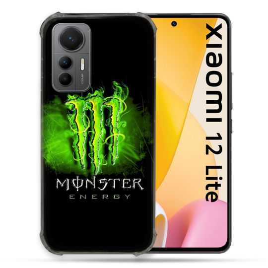 Coque Renforcée En Verre Trempé Pour Xiaomi 12 Lite Monster Energy Vert