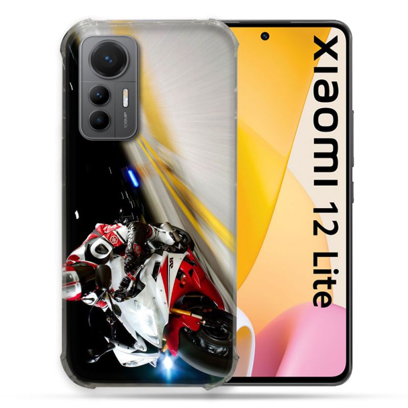Coque Renforcée En Verre Trempé Pour Xiaomi 12 Lite Moto Course GP R6