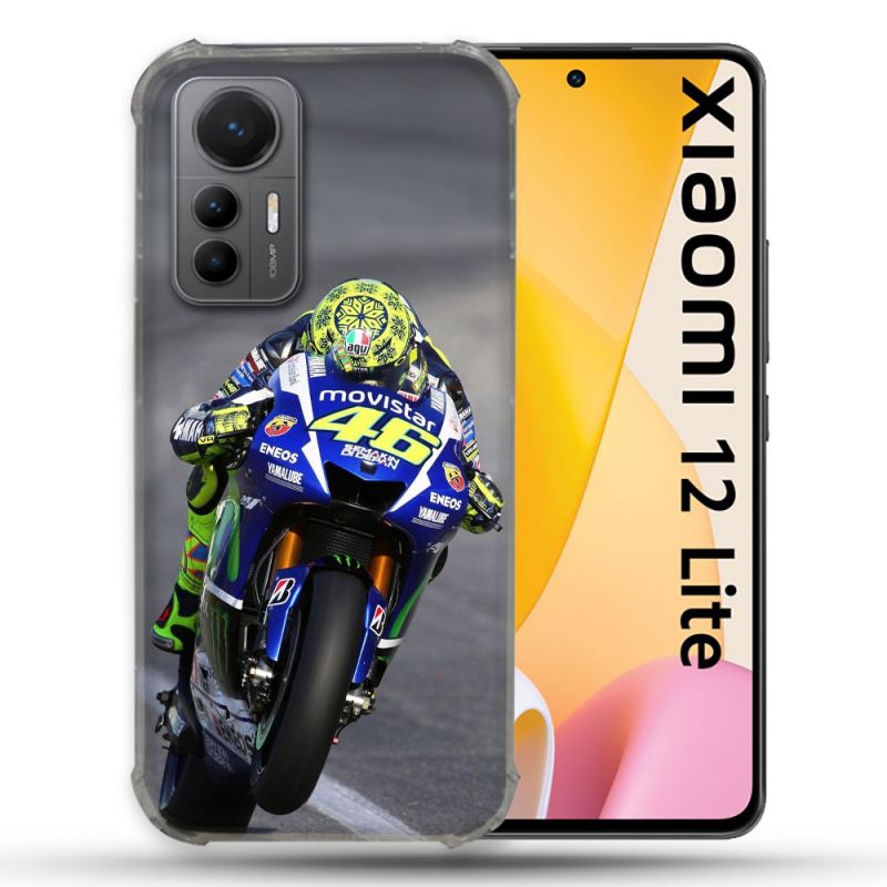 Coque Renforcée En Verre Trempé Pour Xiaomi 12 Lite Moto Course GP Wheeling 46