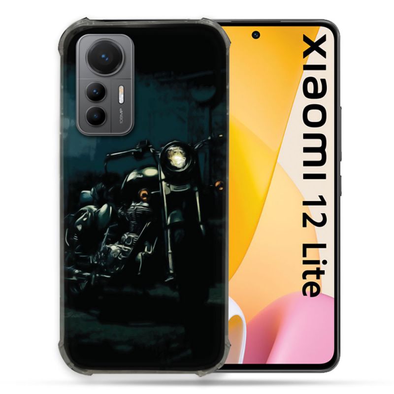 Coque Renforcée En Verre Trempé Pour Xiaomi 12 Lite Moto Harley Vintage
